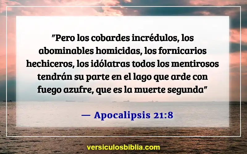 Versículos de la Biblia sobre la caza de fantasmas (Apocalipsis 21:8)