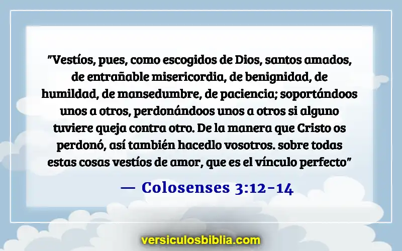 Versículos de la Biblia sobre la hospitalidad (Colosenses 3:12-14)