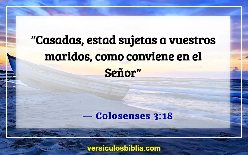 Versículos de la Biblia sobre el hombre como cabeza del hogar (Colosenses 3:18)