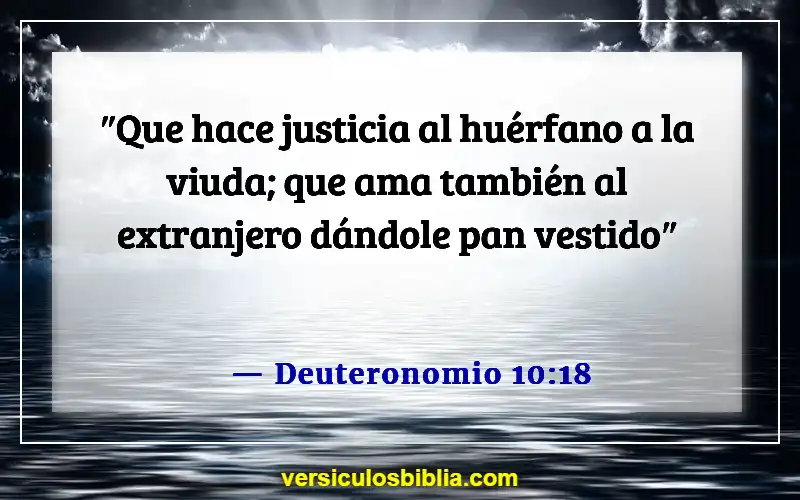 Versículos de la Biblia sobre el abandono infantil (Deuteronomio 10:18)