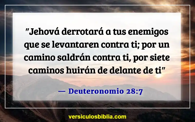 Versículos bíblicos sobre romper maldiciones (Deuteronomio 28:7)