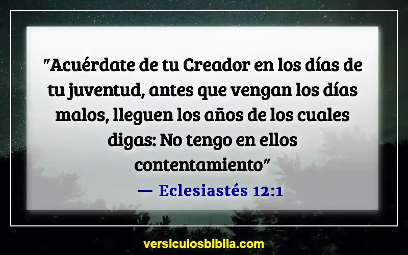 Versículos de la Biblia sobre el cuidado de los padres ancianos (Eclesiastés 12:1)