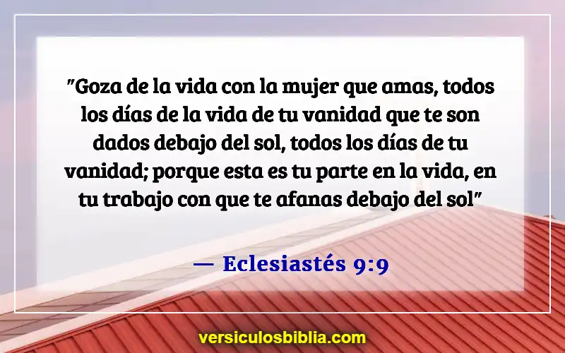 Versículos de la Biblia sobre el hombre como cabeza del hogar (Eclesiastés 9:9)