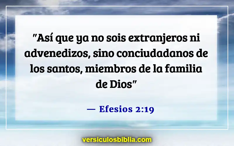 Versículos de la Biblia sobre la hospitalidad (Efesios 2:19)