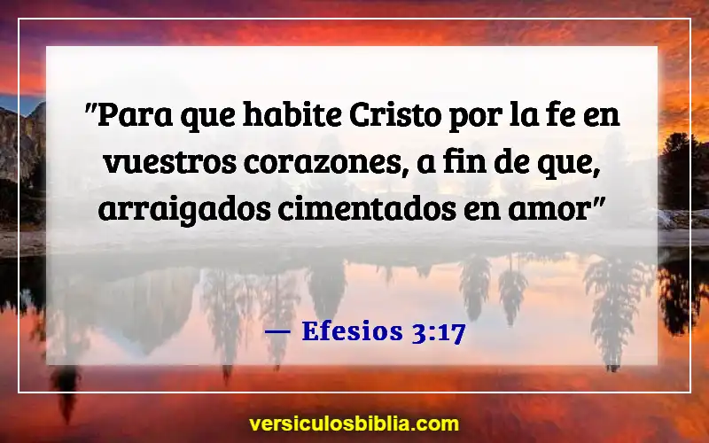 Versículos de la Biblia sobre el afecto (Efesios 3:17)