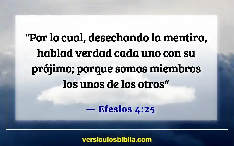 Versículos de la Biblia sobre hacer promesas (Efesios 4:25)