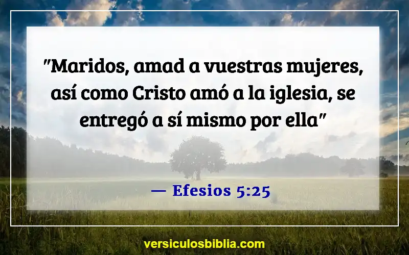 Versículos de la Biblia sobre el hombre como cabeza del hogar (Efesios 5:25)