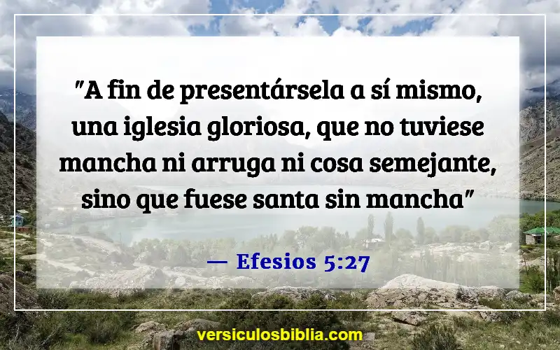 Versículos de la Biblia sobre la novia y el novio (Efesios 5:27)