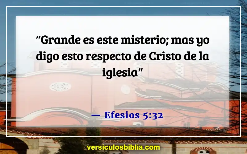 Versículos de la Biblia sobre la novia y el novio (Efesios 5:32)