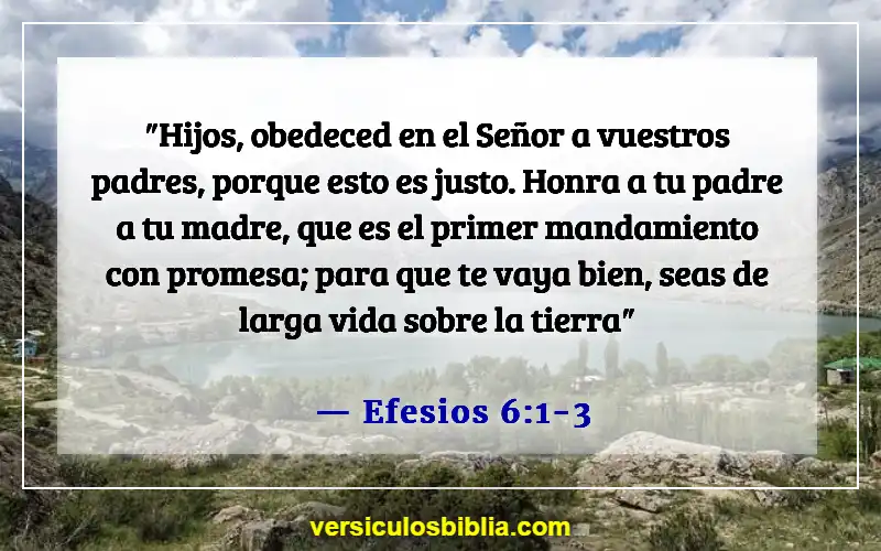 Versículos de la Biblia sobre honrar a los líderes (Efesios 6:1-3)