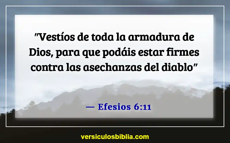 Versículos de la Biblia sobre caer en la tentación (Efesios 6:11)