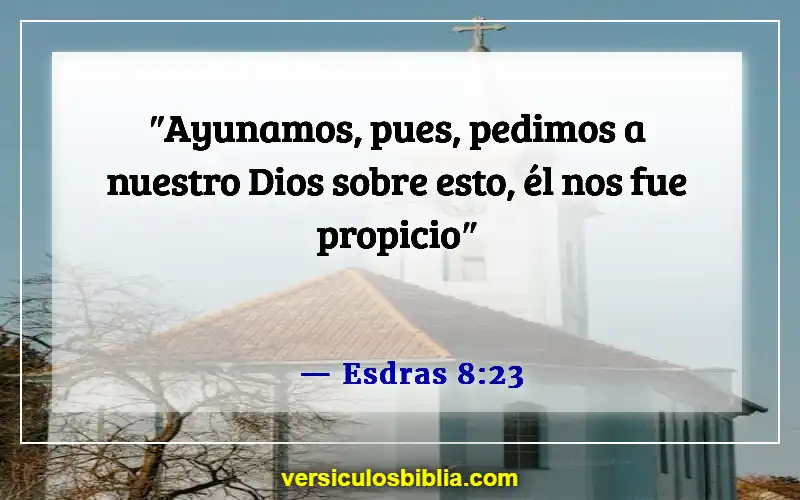 Versículos de la Biblia sobre el ayuno y la oración (Esdras 8:23)