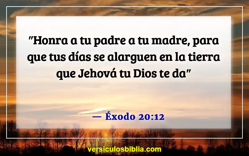 Versículos de la Biblia sobre padres e hijos (Éxodo 20:12)