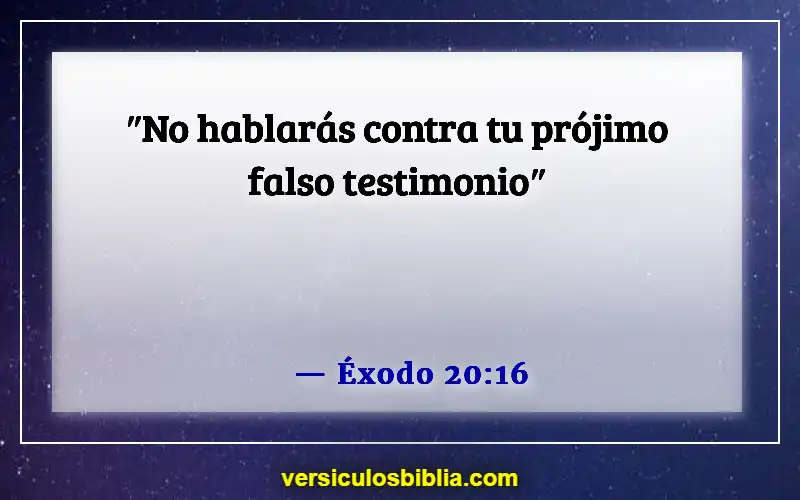 Versículos de la Biblia sobre hacer promesas (Éxodo 20:16)