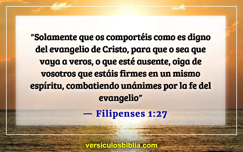 Versículos bíblicos sobre servir a los demás (Filipenses 1:27)