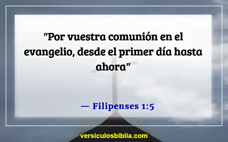 Versículos bíblicos sobre ayudar a los misioneros (Filipenses 1:5)