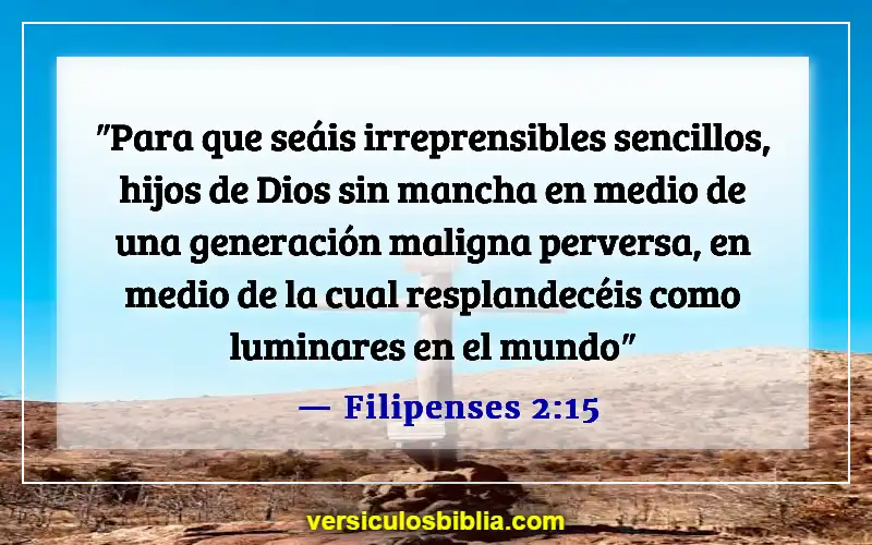 Versículos de la Biblia sobre hacer el mundo mejor (Filipenses 2:15)