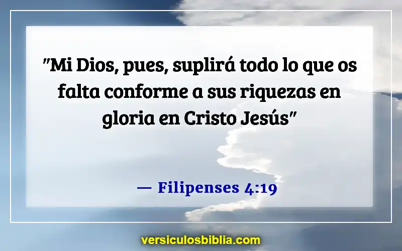 Versículos de la Biblia sobre el manejo del dinero (Filipenses 4:19)