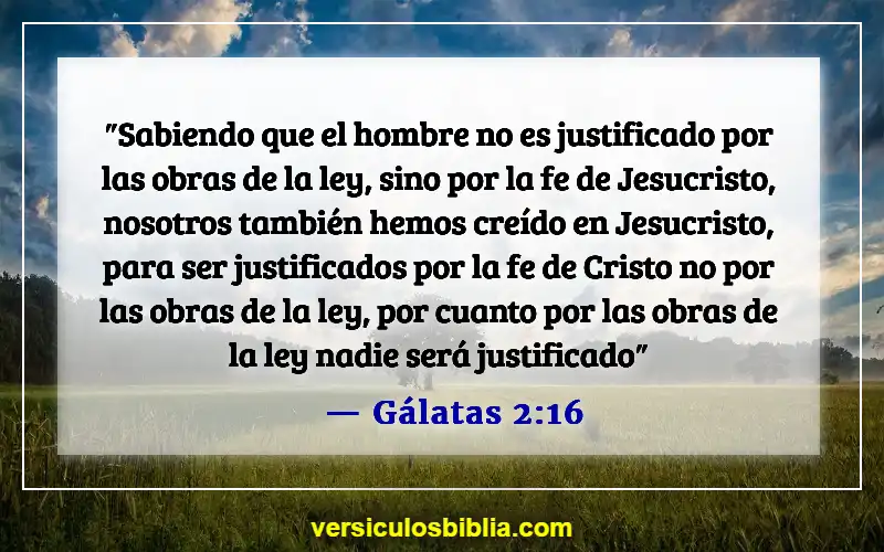 Versículos de la Biblia sobre la fe, el amor y la gracia (Gálatas 2:16)