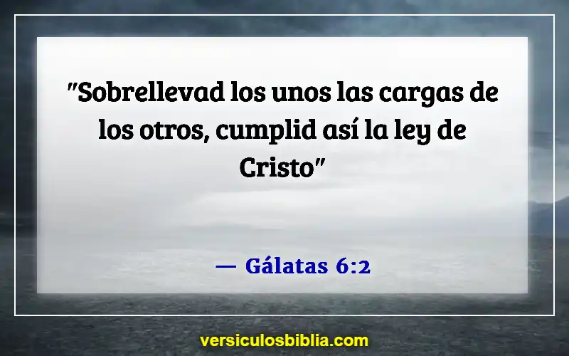 Versículos bíblicos sobre servir a los demás (Gálatas 6:2)