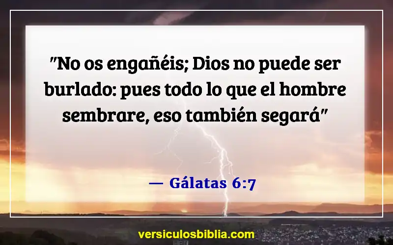 Versículos de la Biblia sobre las personas que manipulan (Gálatas 6:7)