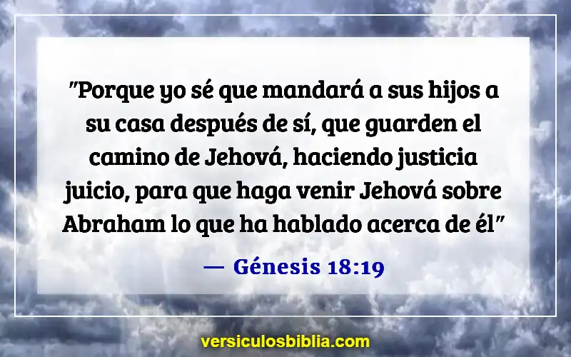 Versículos de la Biblia sobre hacer tropezar a un niño (Génesis 18:19)