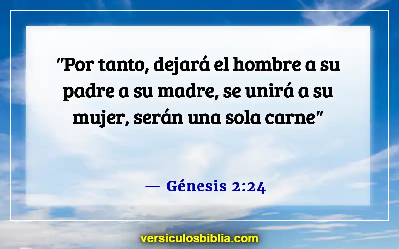 Versículos de la Biblia sobre la novia y el novio (Génesis 2:24)