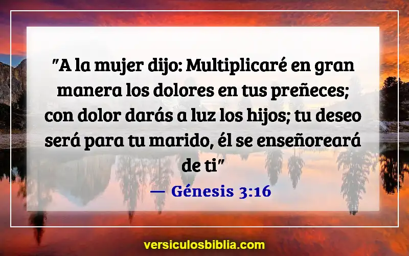 Versículos de la Biblia sobre el hombre como cabeza del hogar (Génesis 3:16)