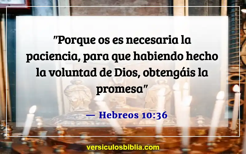 Versículos de la Biblia sobre seguir la voluntad de Dios (Hebreos 10:36)