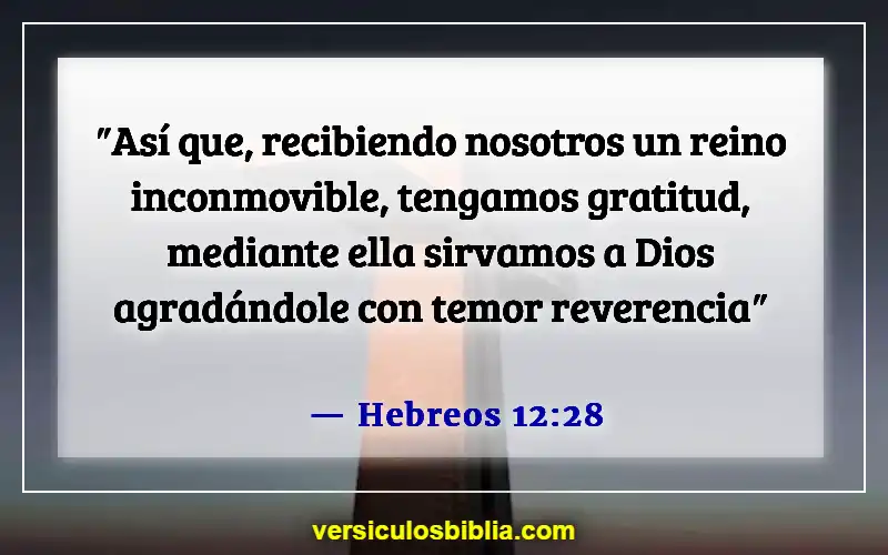 Versículos bíblicos sobre el Reino de Dios (Hebreos 12:28)