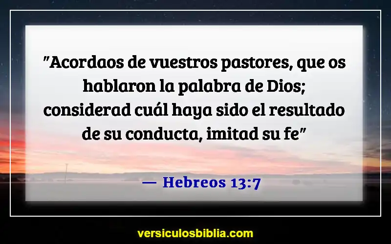 Versículos de la Biblia sobre el hombre de Dios (Hebreos 13:7)