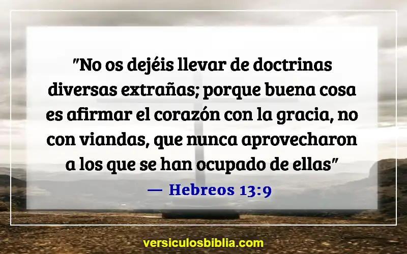 Versículos de la Biblia sobre la caza de fantasmas (Hebreos 13:9)