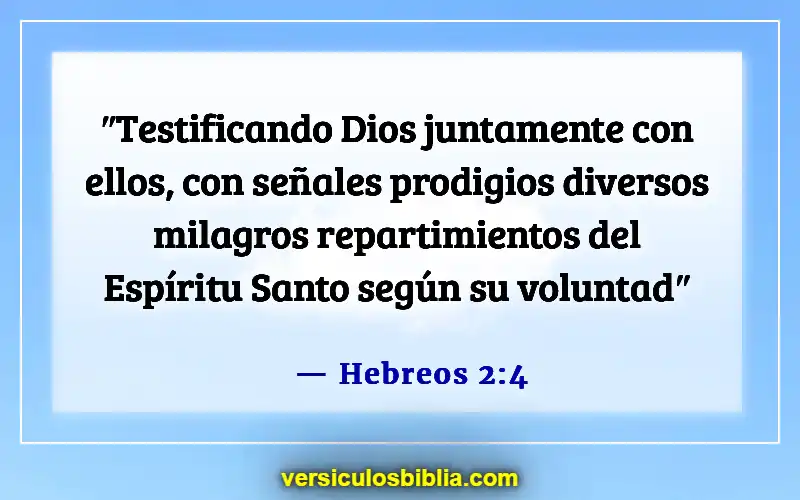 Versículos de la Biblia sobre los dones de Dios (Hebreos 2:4)