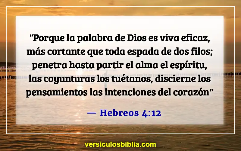 Versículos de la Biblia sobre dedicar tiempo a Dios (Hebreos 4:12)