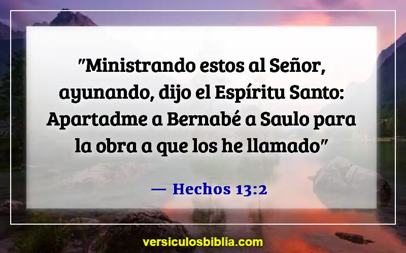 Versículos de la Biblia sobre el ayuno y la oración (Hechos 13:2)