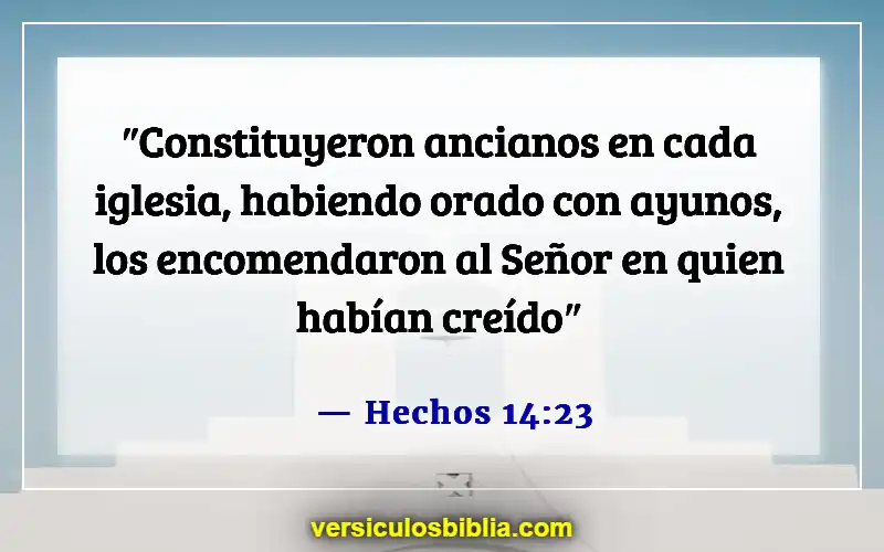 Versículos de la Biblia sobre las calificaciones de un anciano (Hechos 14:23)