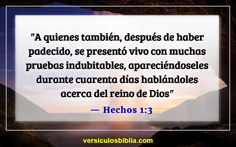 Versículos bíblicos sobre el Reino de Dios (Hechos 1:3)