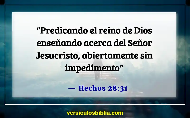 Versículos bíblicos sobre el Reino de Dios (Hechos 28:31)