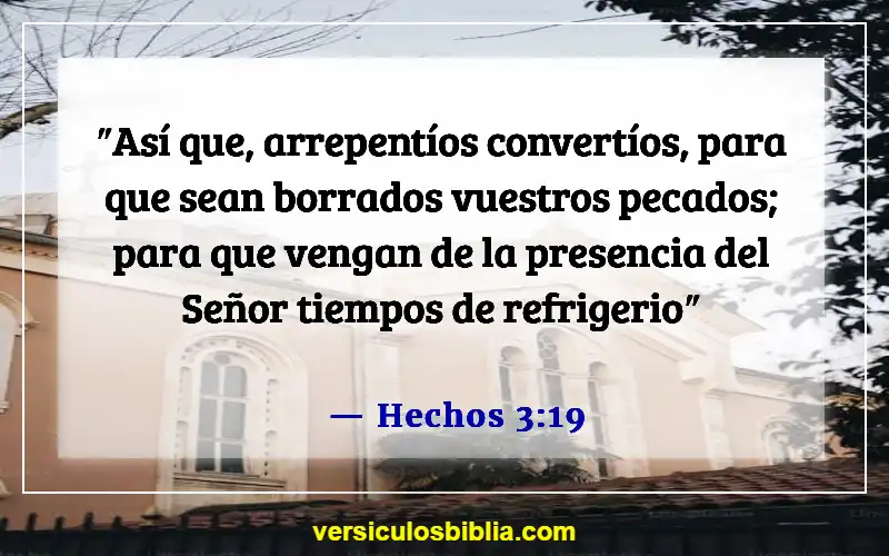 Versículos de la Biblia sobre perdonarse unos a otros (Hechos 3:19)