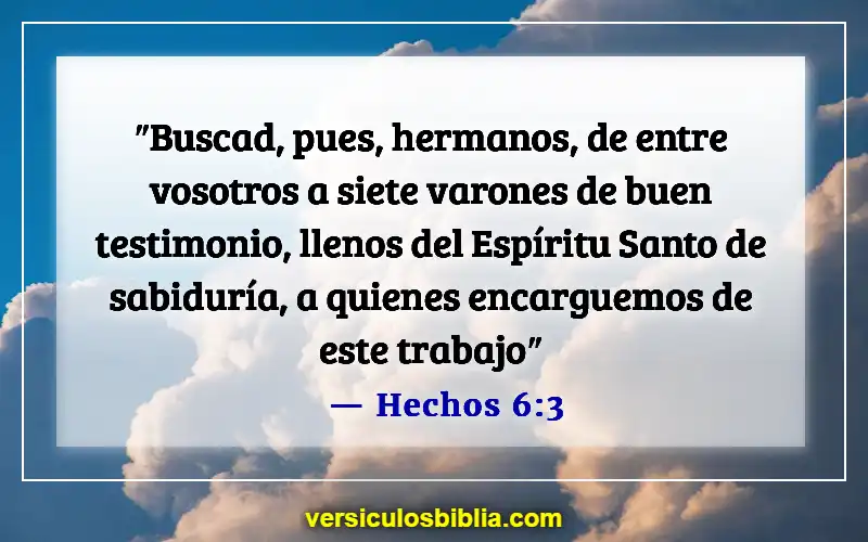 Versículos bíblicos sobre las calificaciones de los ancianos (Hechos 6:3)