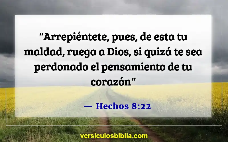 Versículos de la Biblia sobre malos pensamientos (Hechos 8:22)