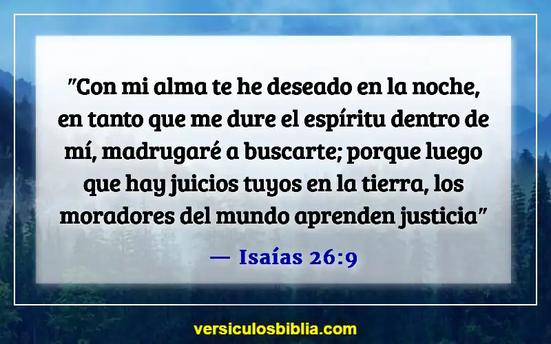 Versículos de la Biblia sobre dedicar tiempo a Dios (Isaías 26:9)