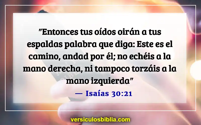 Versículos bíblicos sobre la aventura (Isaías 30:21)