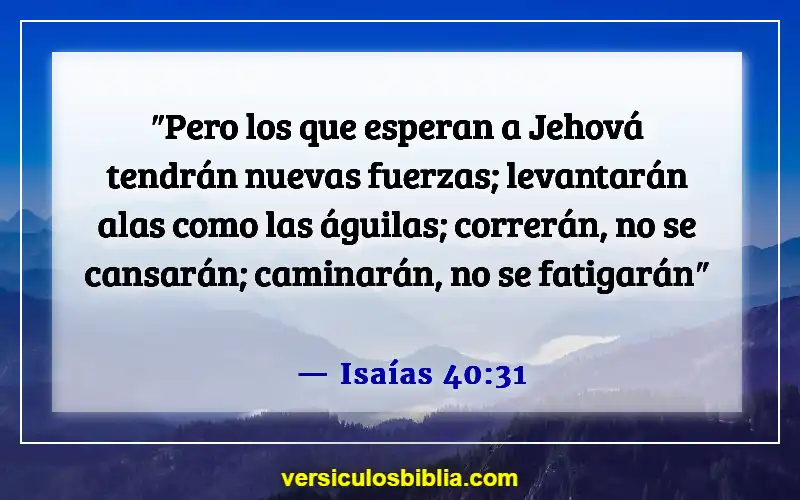 Versículos de la Biblia sobre dedicar tiempo a Dios (Isaías 40:31)