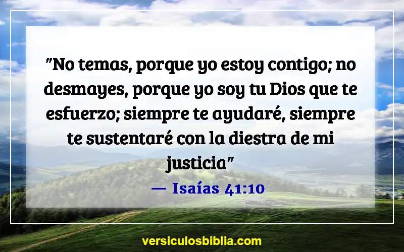 Versículos de la Biblia sobre el tiempo de quietud (Isaías 41:10)