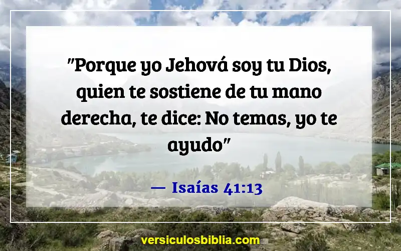 Versículos de la Biblia sobre superar el rechazo (Isaías 41:13)