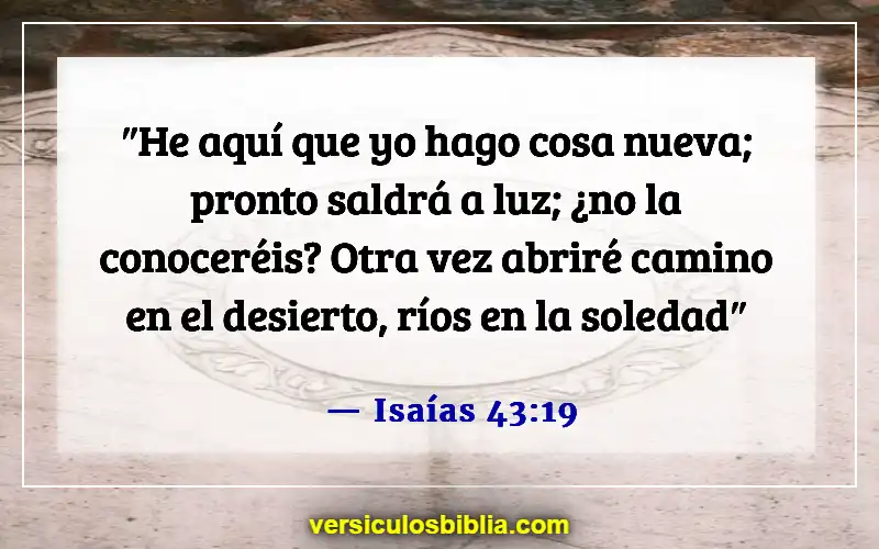 Versículos bíblicos sobre la aventura (Isaías 43:19)