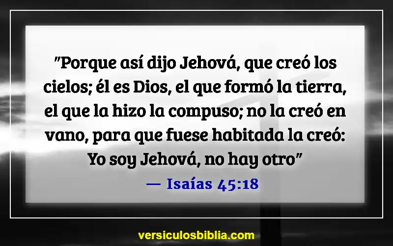 Versículos de la Biblia sobre la creación y la caída (Isaías 45:18)