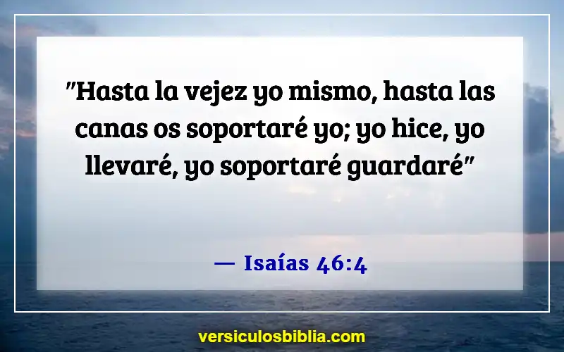 Versículos de la Biblia sobre el cuidado de los padres ancianos (Isaías 46:4)