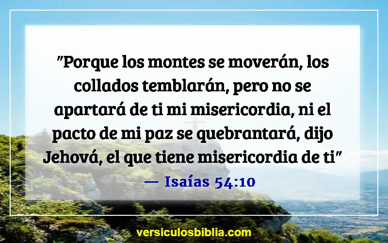 Versículos de la Biblia sobre la Divina Misericordia (Isaías 54:10)